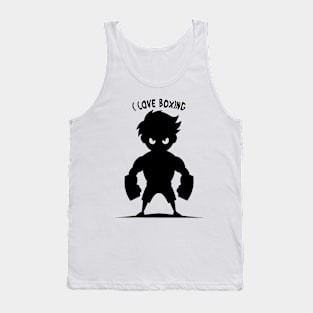 I Love A Boxing Anime Boxer Lovers Gift Tank Top